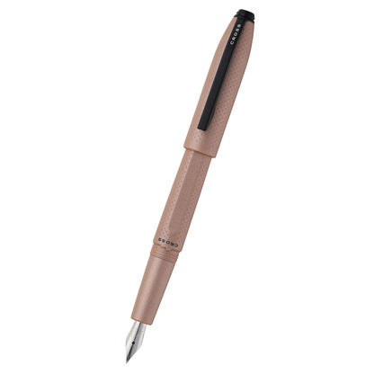 Prism Mocha in resina con particolari neri lucidi – Stilografica con pennino F in acciaio inox