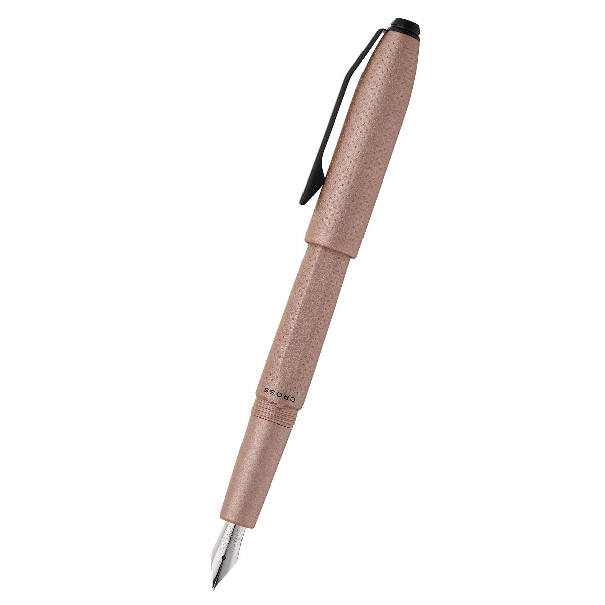 Prism Mocha in resina con particolari neri lucidi – Stilografica con pennino F in acciaio inox