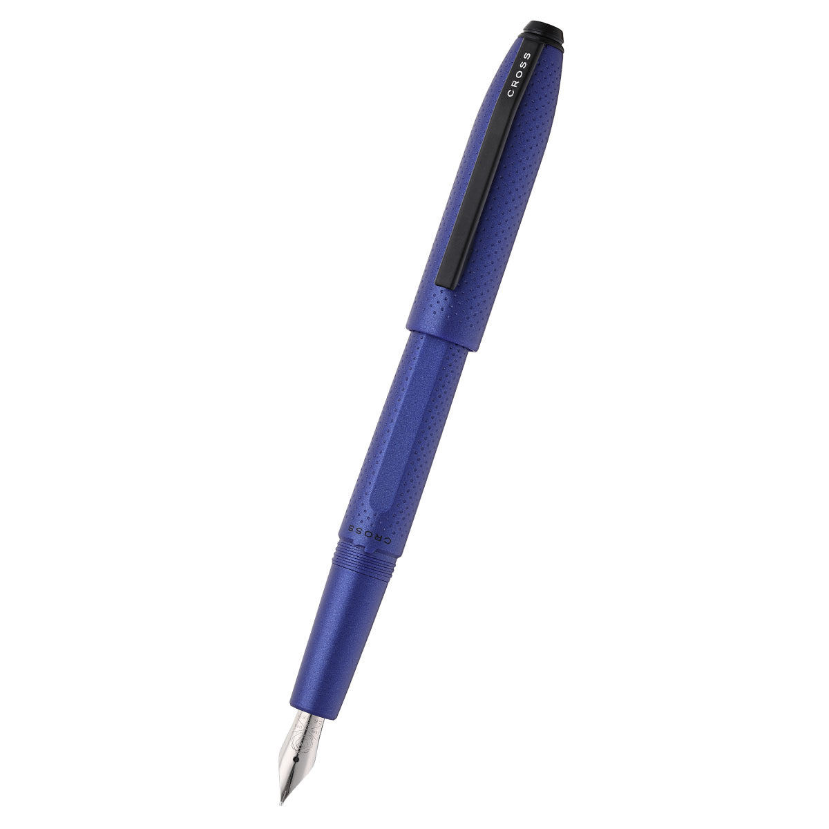 Prism Deep Sea Blue in resina con particolari neri lucidi – Stilografica con pennino M in acciaio inox