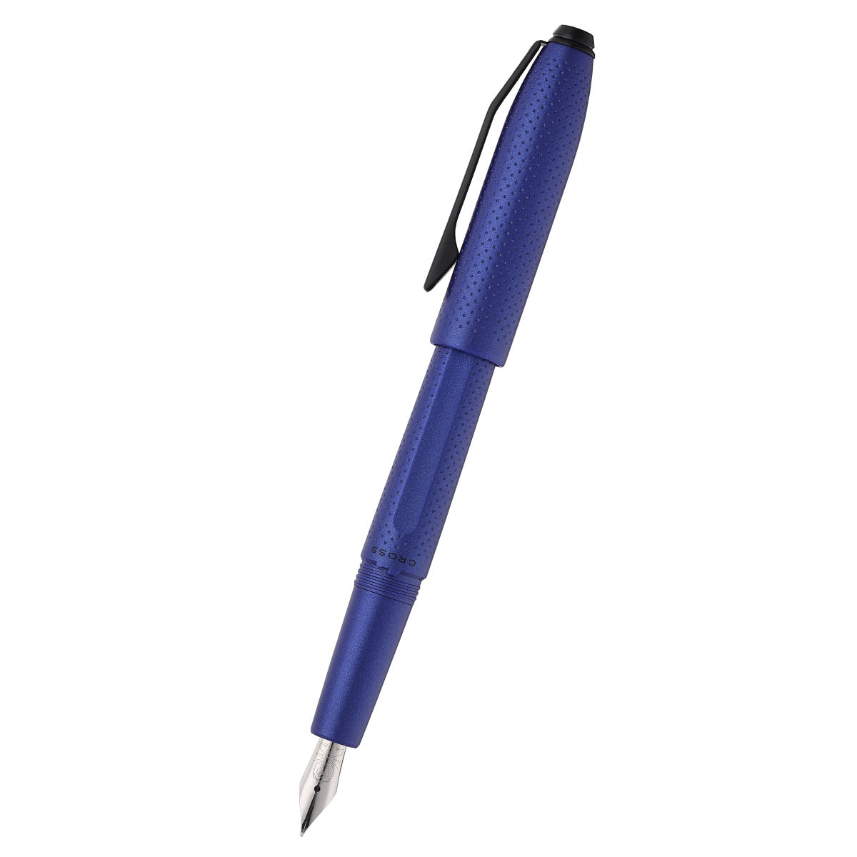 Prism Deep Sea Blue in resina con particolari neri lucidi – Stilografica con pennino M in acciaio inox