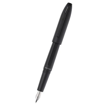 Prism Obsidian Black in resina con particolari neri lucidi – Stilografica con pennino M in acciaio inox