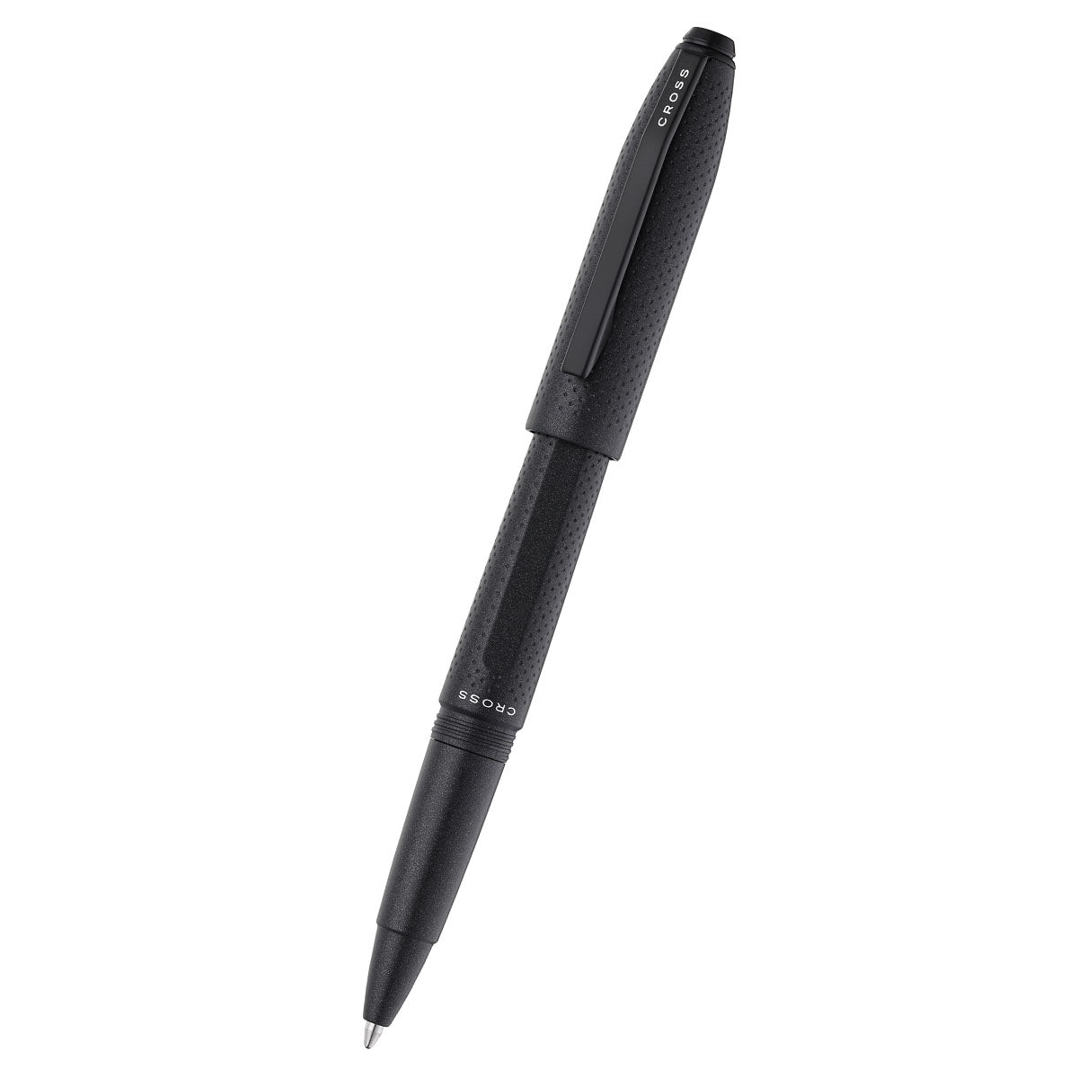 Prism Obsidian Black in resina con particolari neri lucidi – Penna a sfera