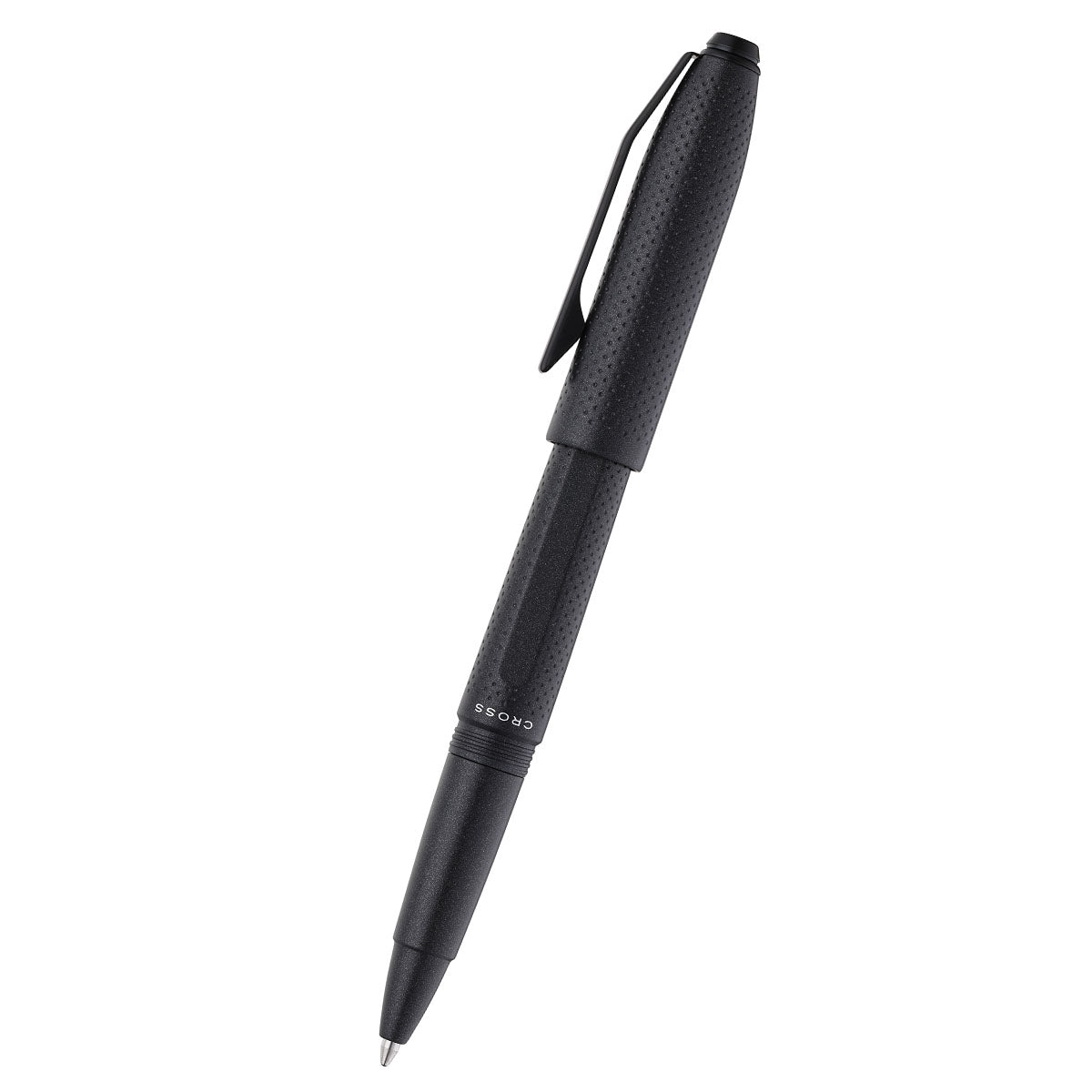 Prism Obsidian Black in resina con particolari neri lucidi – Penna a sfera
