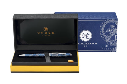 Penna a sfera Townsend® Zodiac Year of the Snake laccata blu