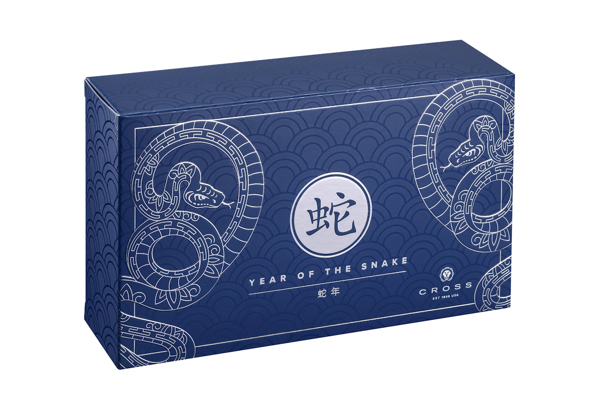 Penna a sfera Townsend® Zodiac Year of the Snake laccata blu
