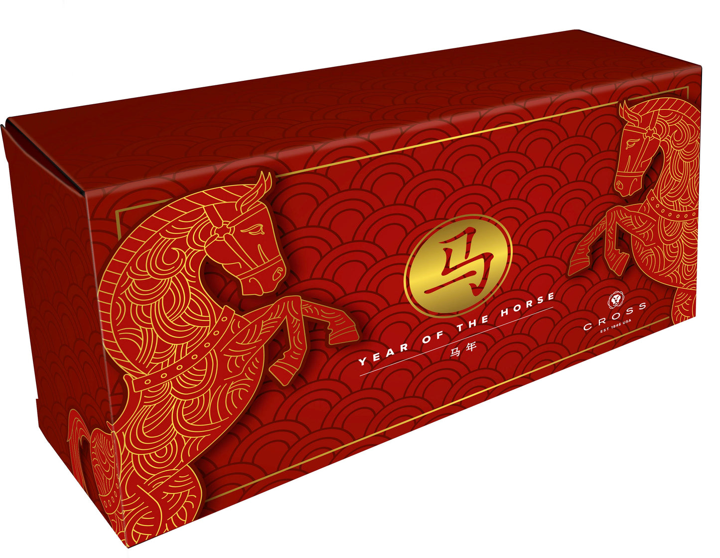 Townsend® Zodiac Year of the Horse – penna a sfera placcata oro 23KT