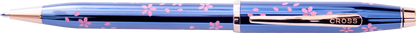 Century II Cherry Blossom Translucent Blue Lacquer with Polished Rose Gold PVD Appointments Ballpoint Pen