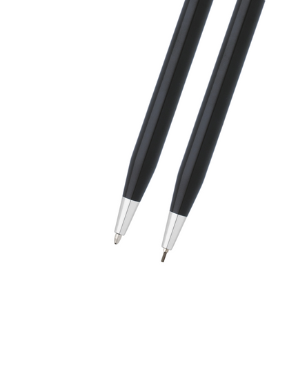 Set penna e matita laccate nere Classic Century®