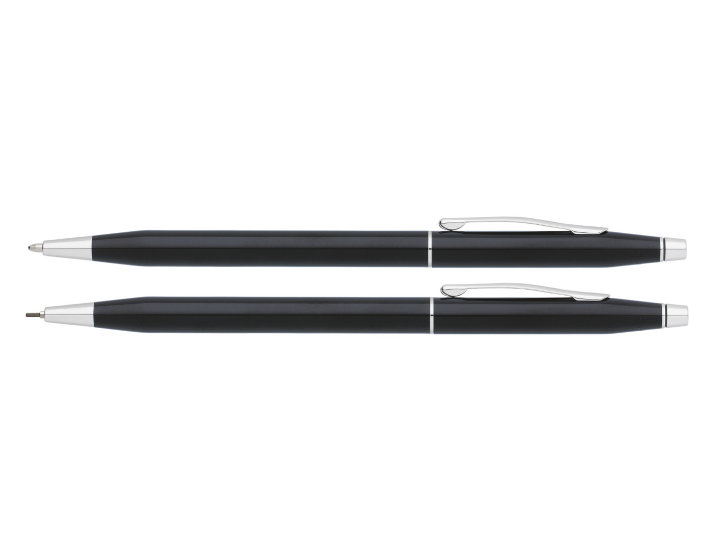 Set penna e matita laccate nere Classic Century®