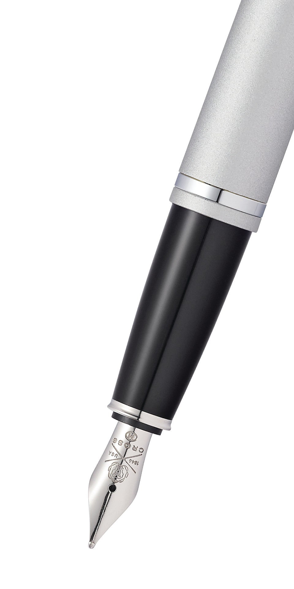 Calais Satin Chrome Fountain Pen