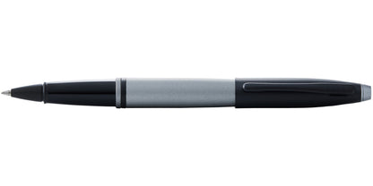 Calais Matte Gray and Black Lacquer Rollerball Pen