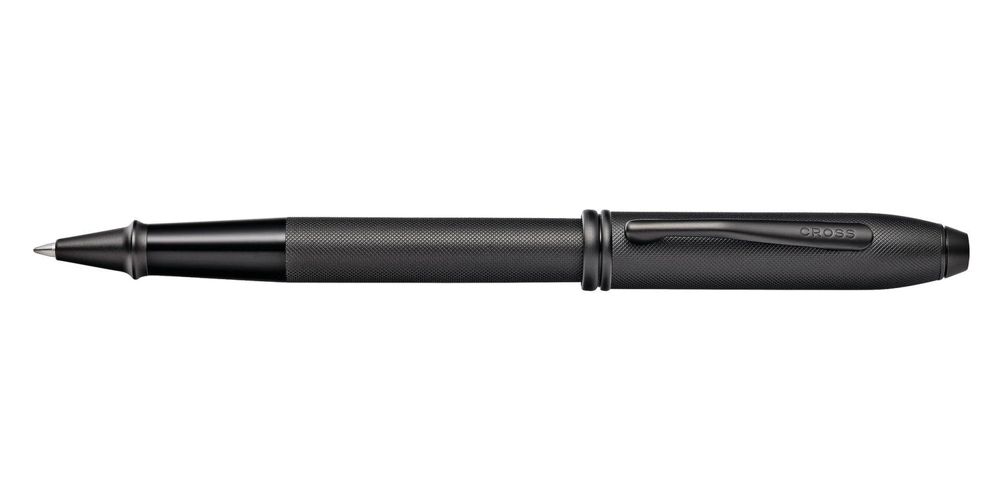 Townsend Black PVD Micro-knurl Rollerball Pen